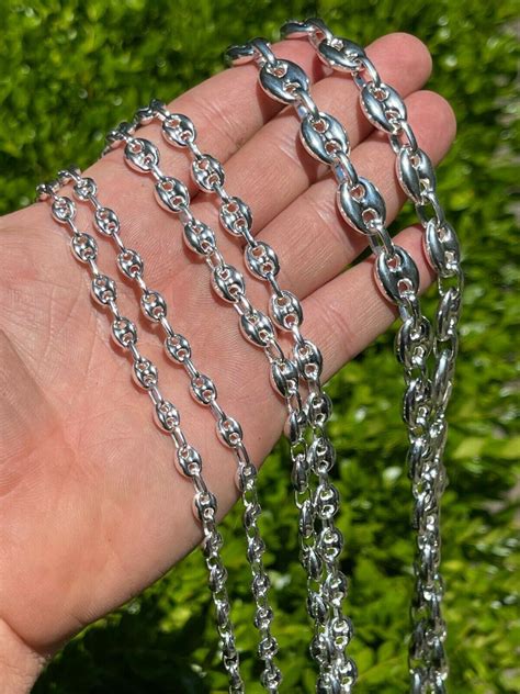 gucci link cuban chain|gucci mariner link chain silver.